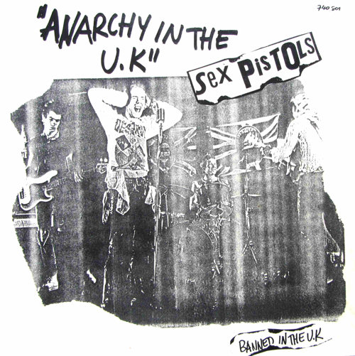 Sex Pistols - Anarchy In The UK France 12" missing label labels G code